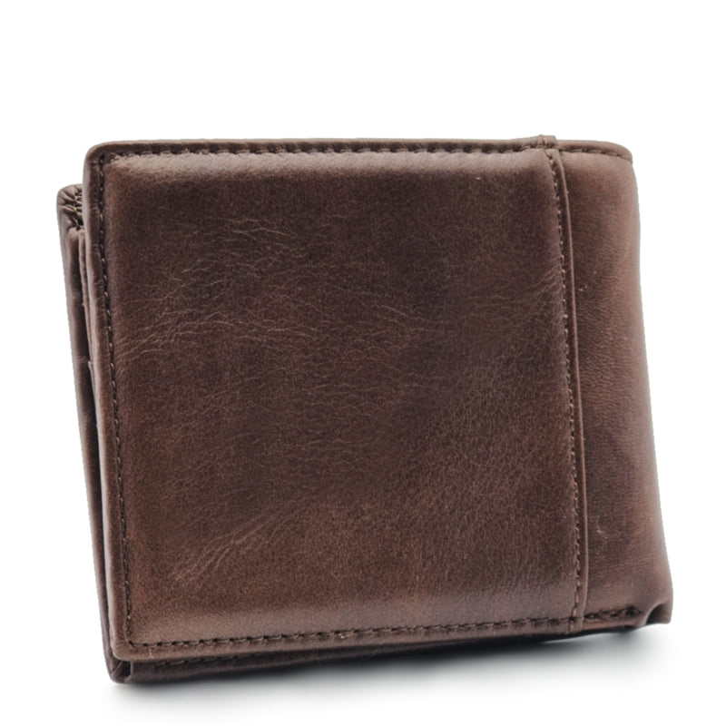 Load image into Gallery viewer, Mens Short Genuine Leather BiFold Wallet