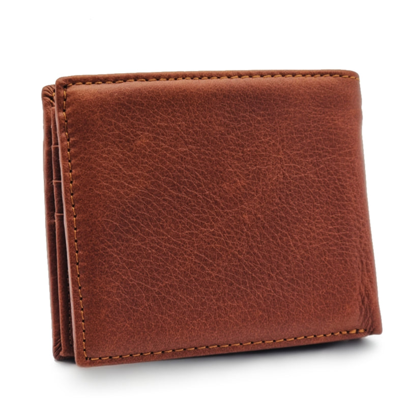 Load image into Gallery viewer, Mens Short Genuine Leather BiFold Wallet