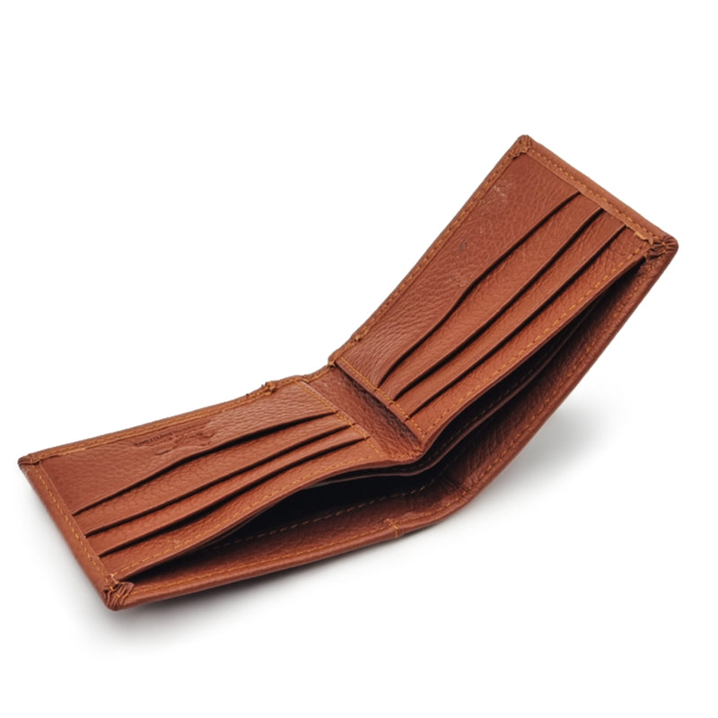 Load image into Gallery viewer, Mens Short Genuine Leather BiFold Wallet