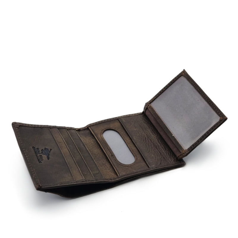 Load image into Gallery viewer, Mens Short Genuine Leather BiFold Wallet