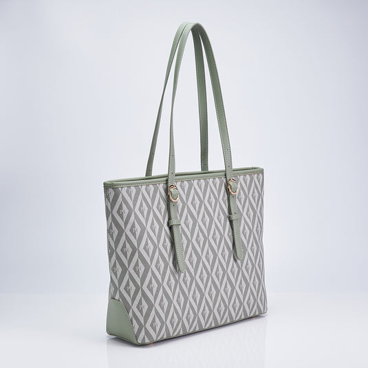 Ladies PHimond Monogram Shoulder Tote Bag