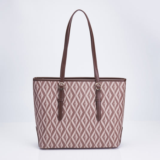 Ladies PHimond Monogram Shoulder Tote Bag