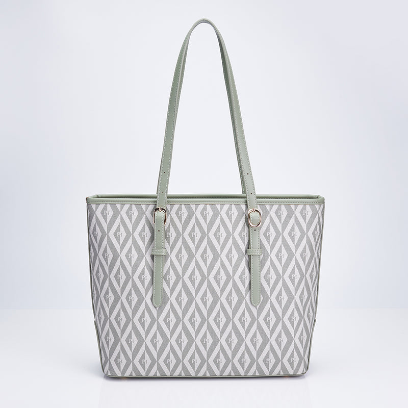 Load image into Gallery viewer, Ladies PHimond Monogram Shoulder Tote Bag
