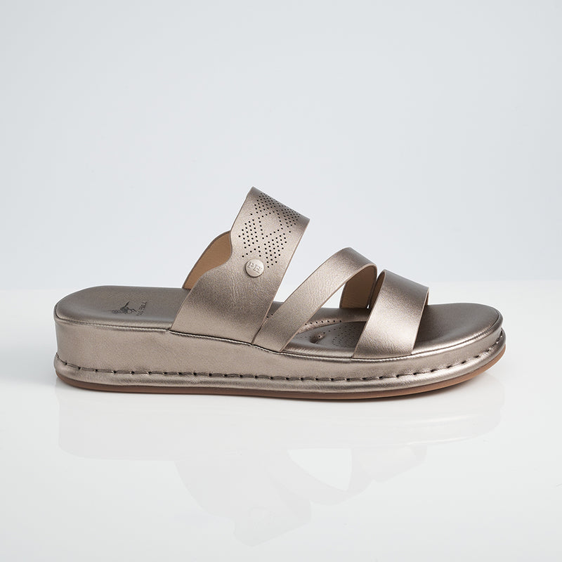 Load image into Gallery viewer, Three Strap Wedge Sandals
