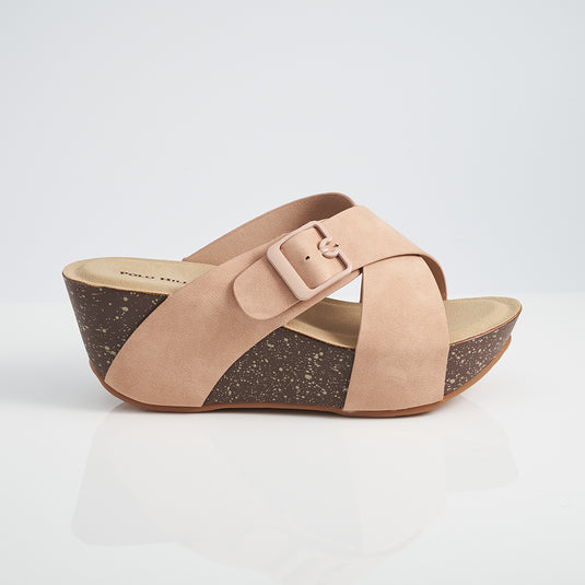 Criss-Cross Band Platform Wedges