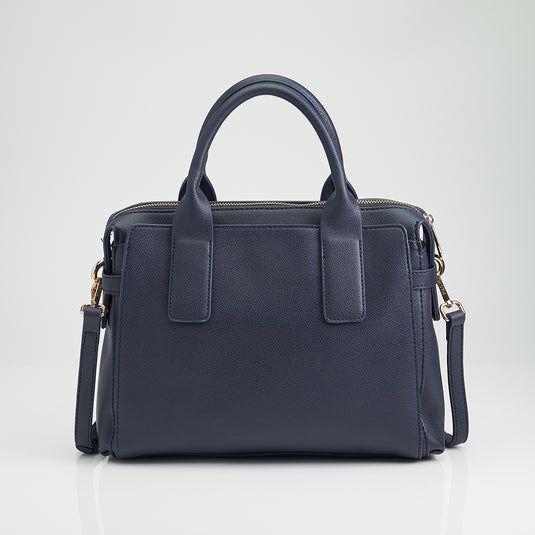 Lopsided Tab Briefcase-Shaped Business Handbag