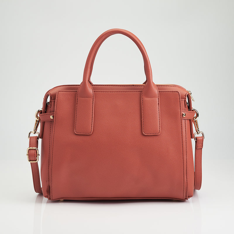 Load image into Gallery viewer, Lopsided Tab Briefcase-Shaped Business Handbag
