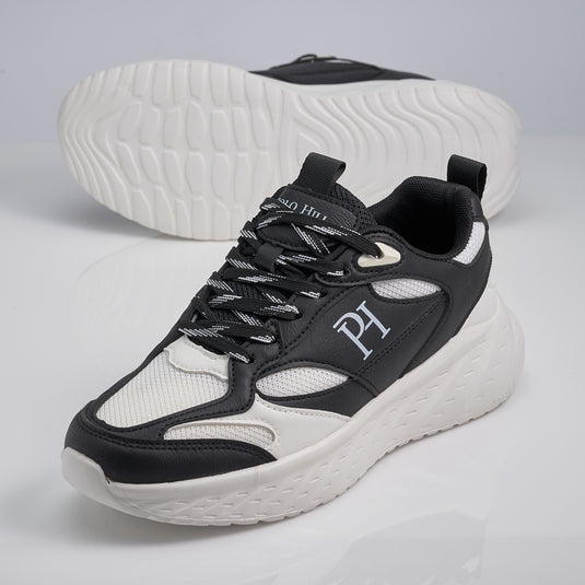 Men Lace Up Mesh Athleisure Sneakers