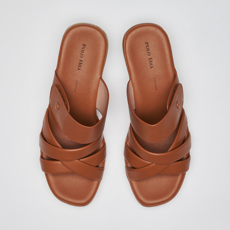 Load image into Gallery viewer, Ladies Slip On Heeled Sandals
