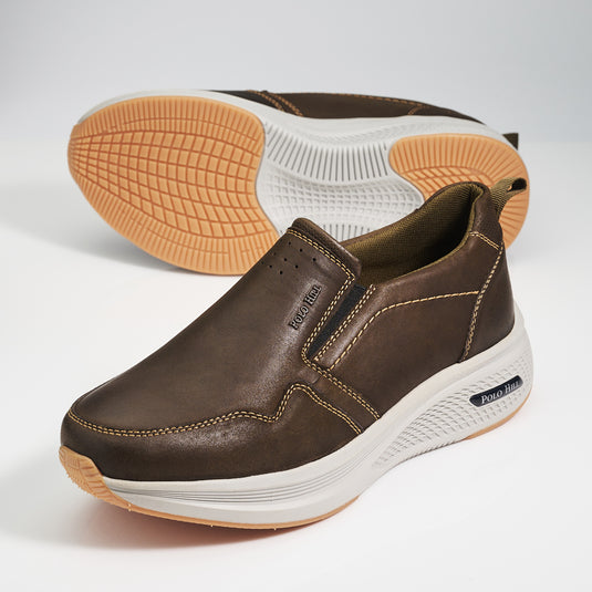 Men Genuine Leather Slip On Shoes