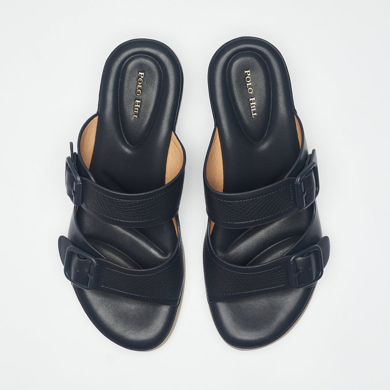 Load image into Gallery viewer, Ladies Two Band Wedges Sandals
