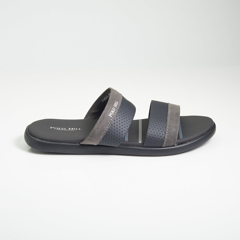 POLO HILL Men Casual Two Band Slide Sandals