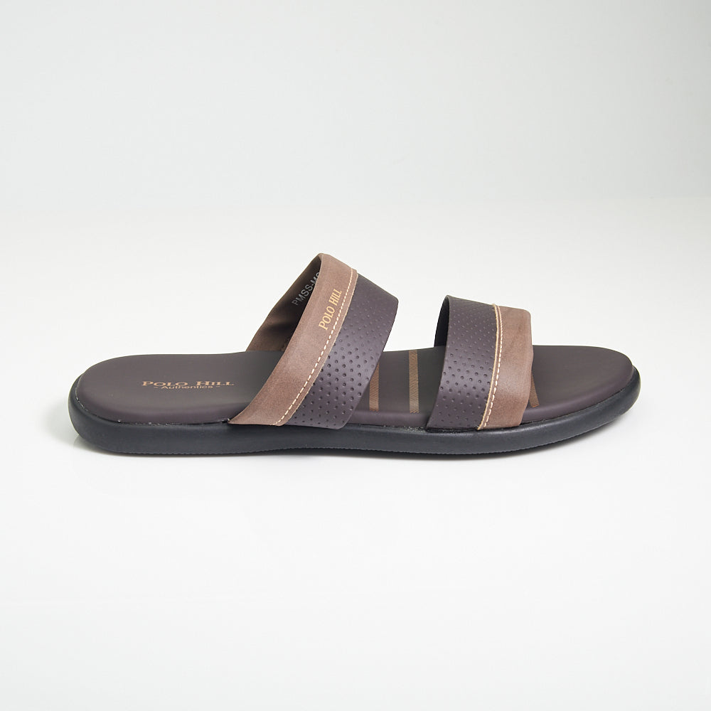 POLO HILL Men Casual Two Band Slide Sandals