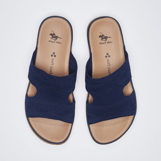 Textile H-Band Slide Sandals