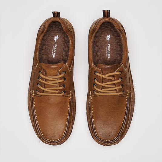 Genuine Leather Lace Up Comfort Shoes