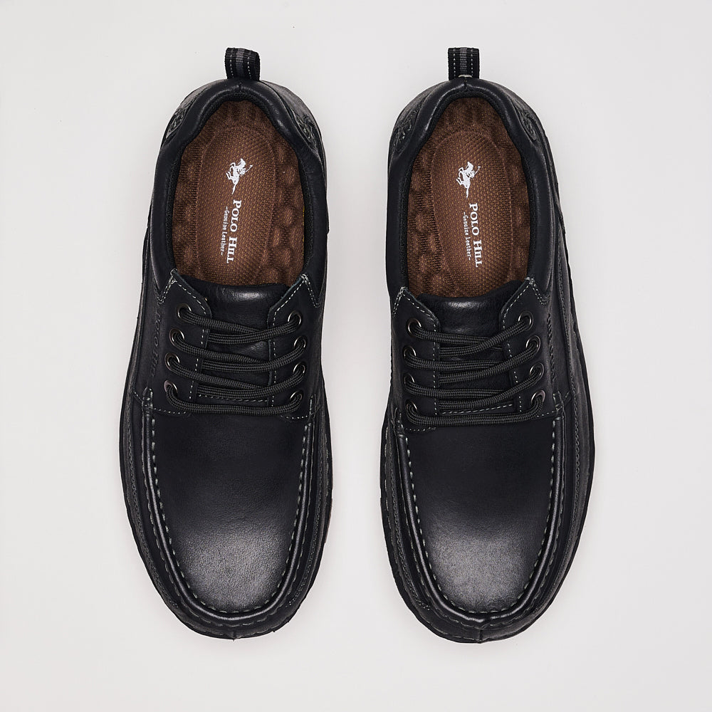 Genuine Leather Lace Up Comfort Shoes