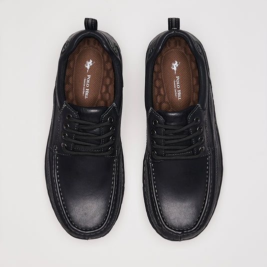 Genuine Leather Lace Up Comfort Shoes
