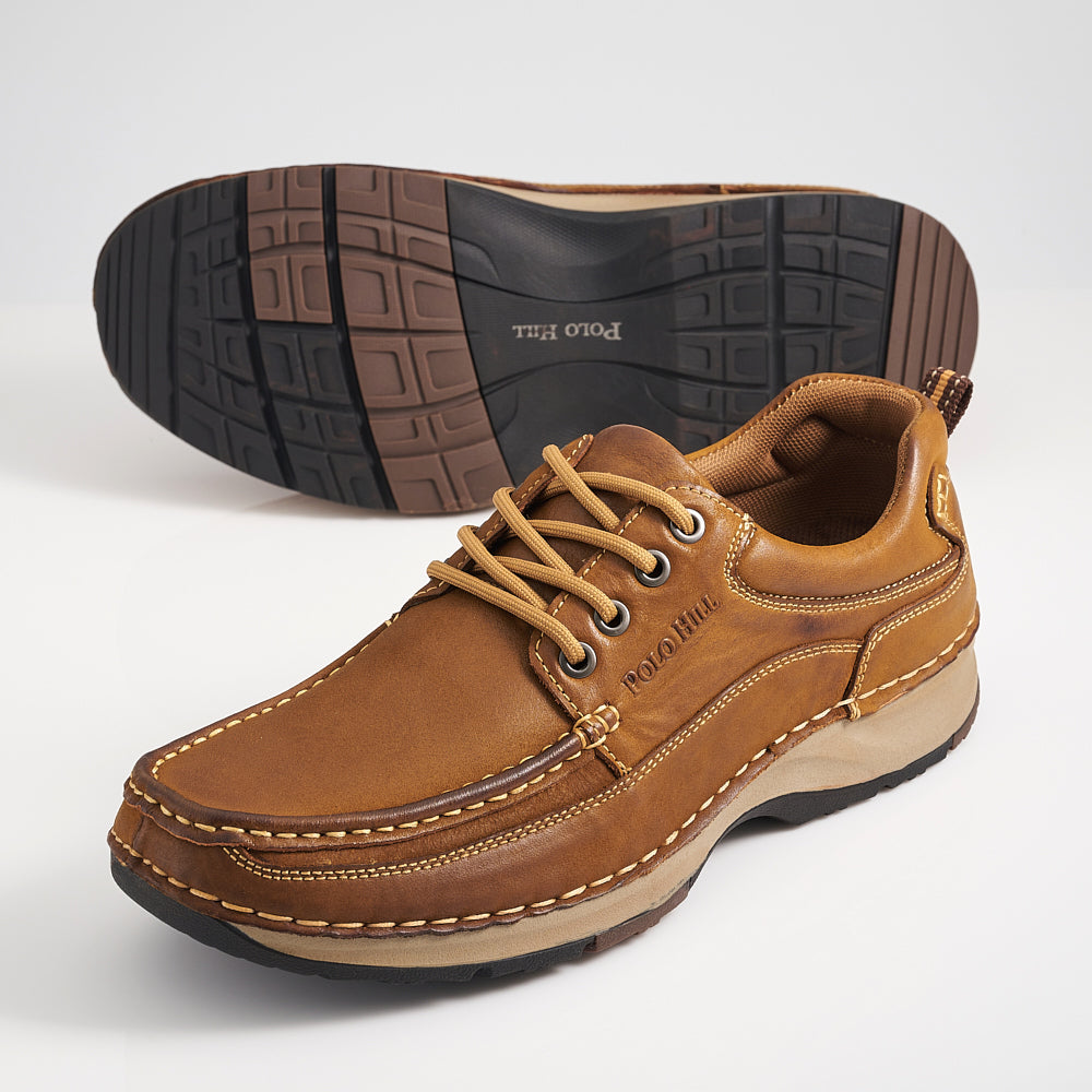 Genuine Leather Lace Up Comfort Shoes