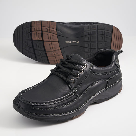Genuine Leather Lace Up Comfort Shoes
