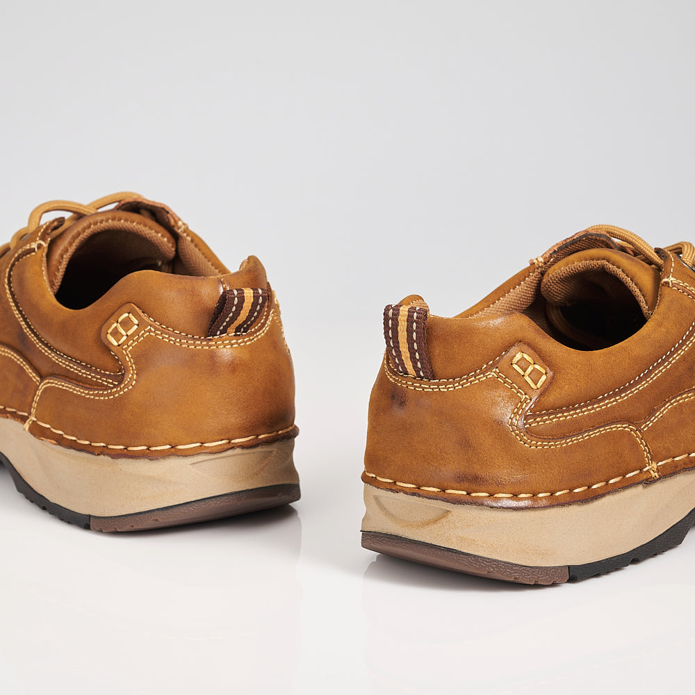 Genuine Leather Lace Up Comfort Shoes