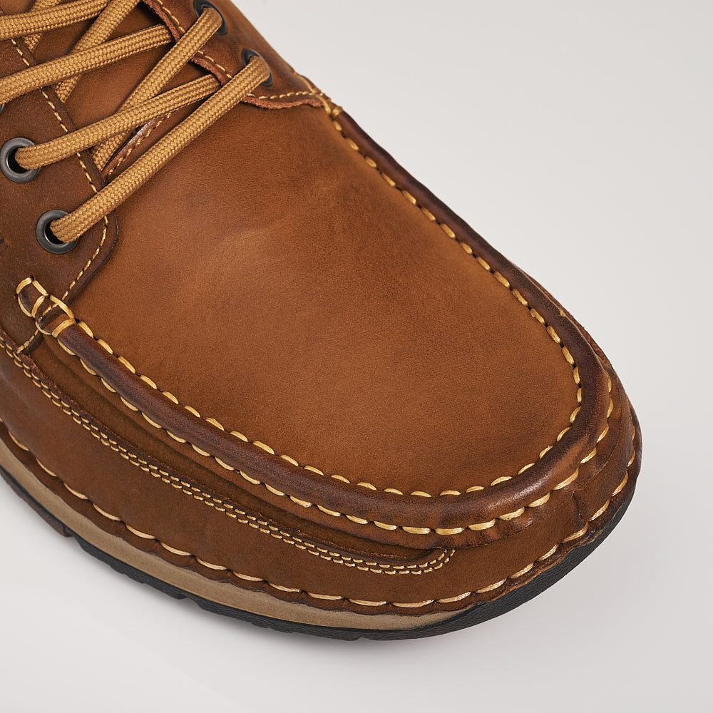 Genuine Leather Lace Up Comfort Shoes