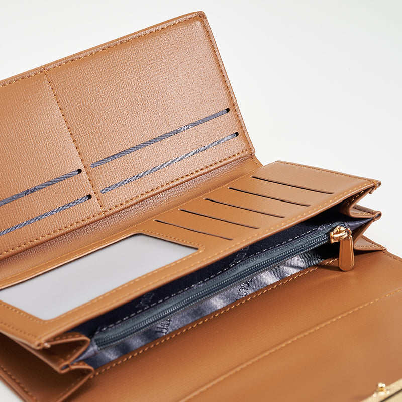 Load image into Gallery viewer, Ladies Tri-Fold Long Wallet
