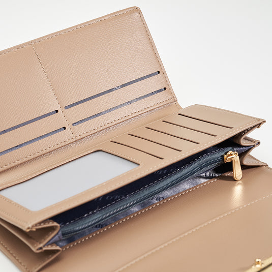 Ladies Tri-Fold Long Wallet