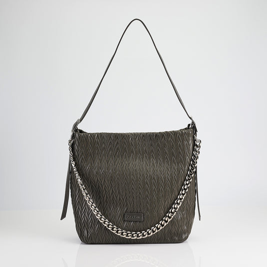 Ladies Leafy Texture Crossbody Shoulder Bag