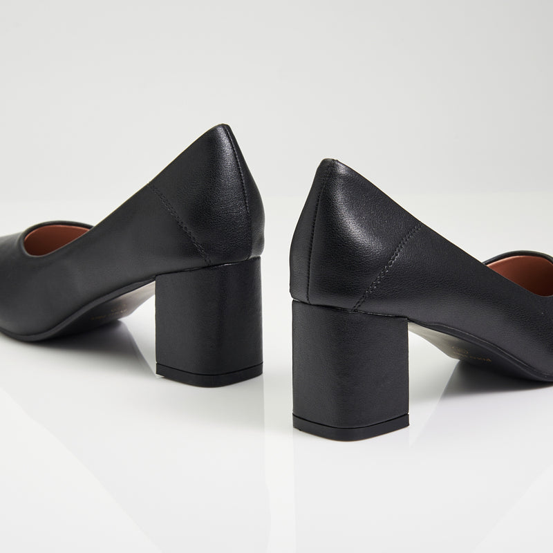 Load image into Gallery viewer, Mid Block Heels Pointed Court Shoes
