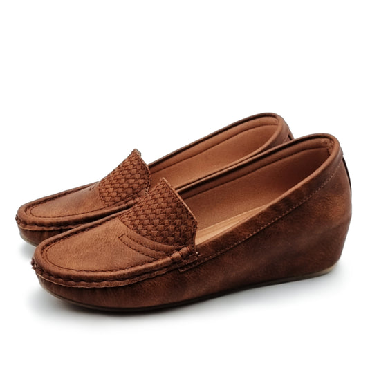 Slip On Wedge Loafers Shoes