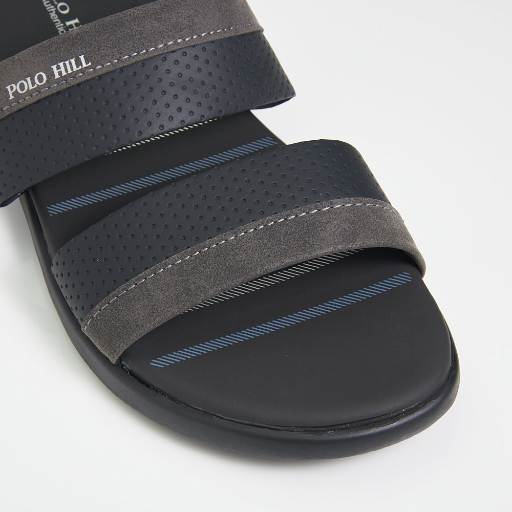 POLO HILL Men Casual Two Band Slide Sandals