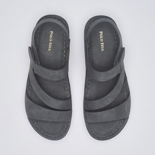 Hook Loop Strap Wedge Sandals