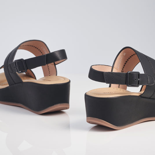 Ladies Ankle Strap Wedge Sandals