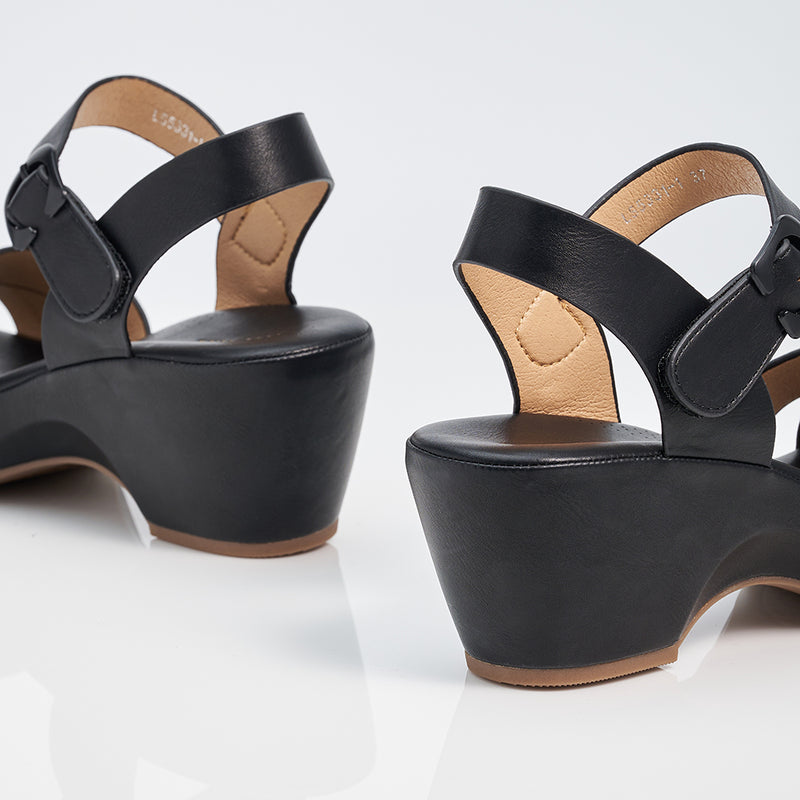 Load image into Gallery viewer, Ladies Ankle Strap Wedges
