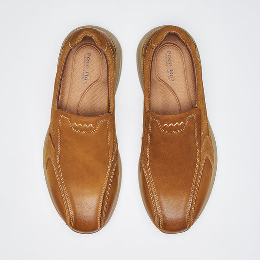 Men Genuine Leather Slip On Shoes