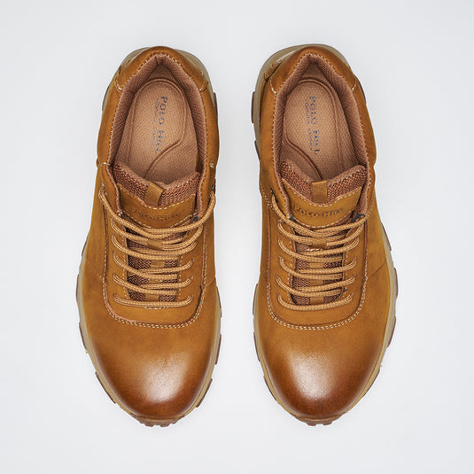 Men Genuine Leather Lace-Ups Boots