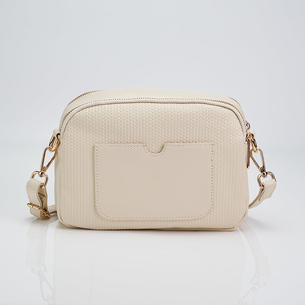 Ladies Casual 3 Zipper Sling Bag