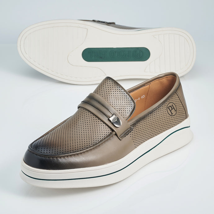 Men Slip On Laceless Boat Shoes