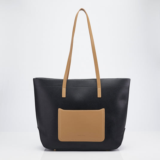 Faux Shoulder Tote Bag