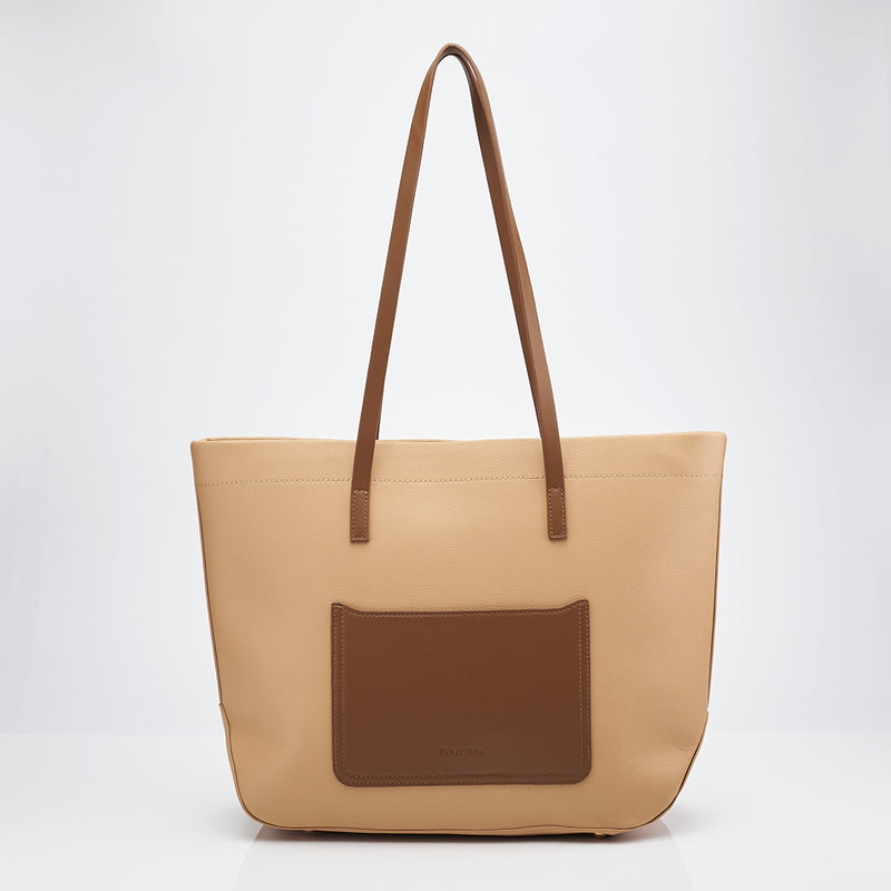 Load image into Gallery viewer, Faux Shoulder Tote Bag
