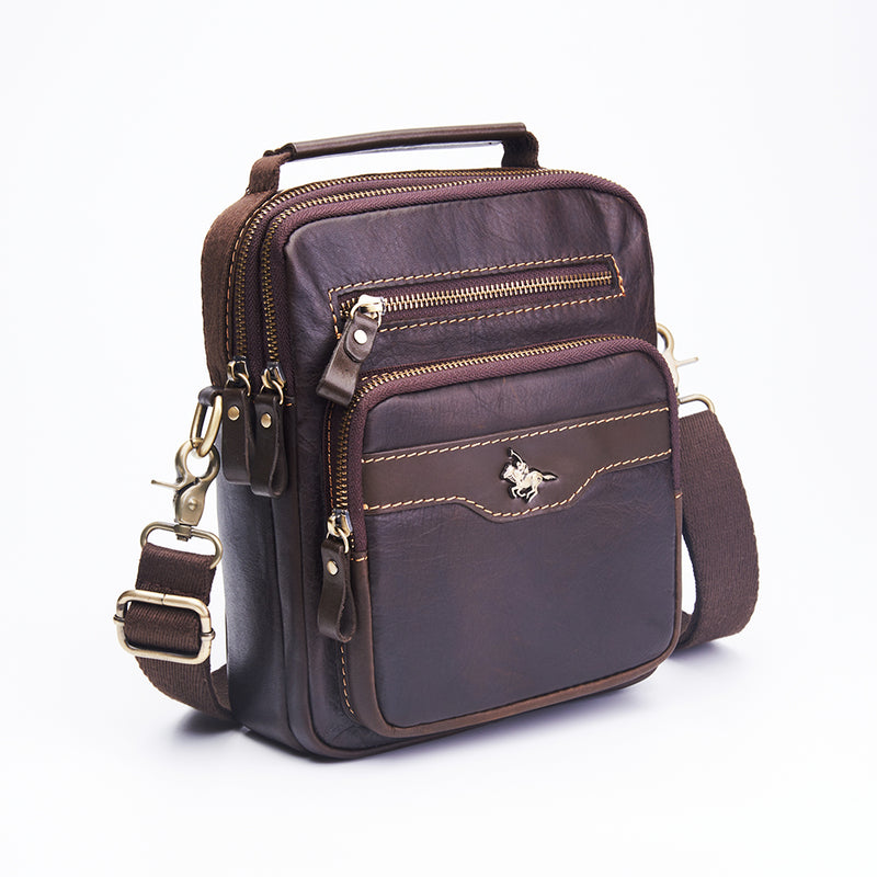 Load image into Gallery viewer, Genuine Leather Crossbody Sling Bag
