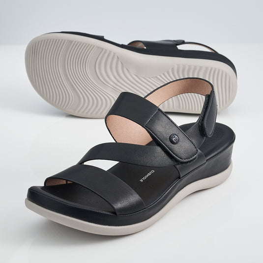 Hook and Loop Flat Sandals