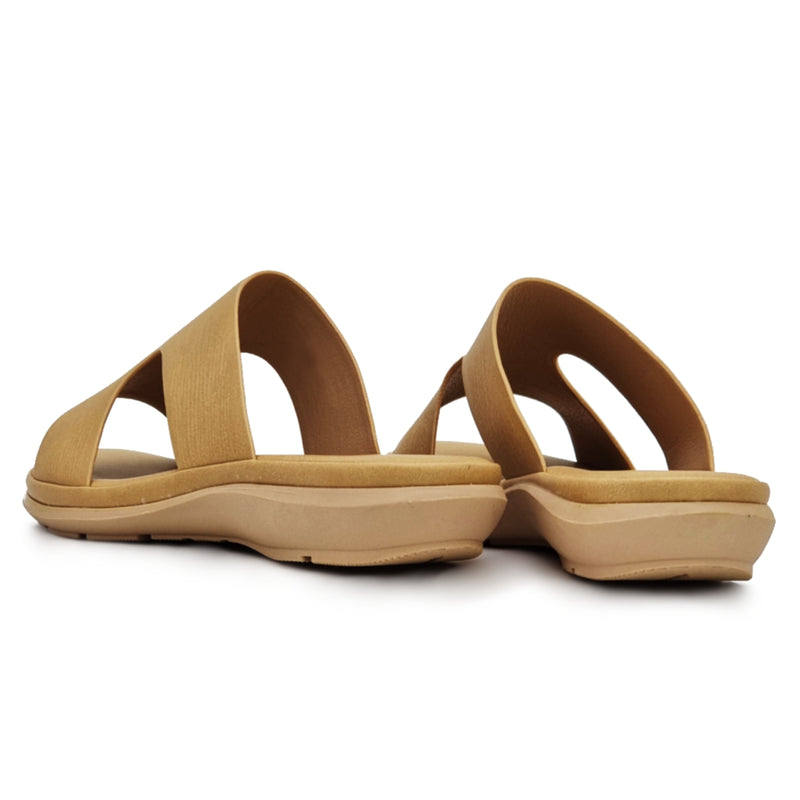 Load image into Gallery viewer, Solid Colour Cut Out Band Flat Sandals
