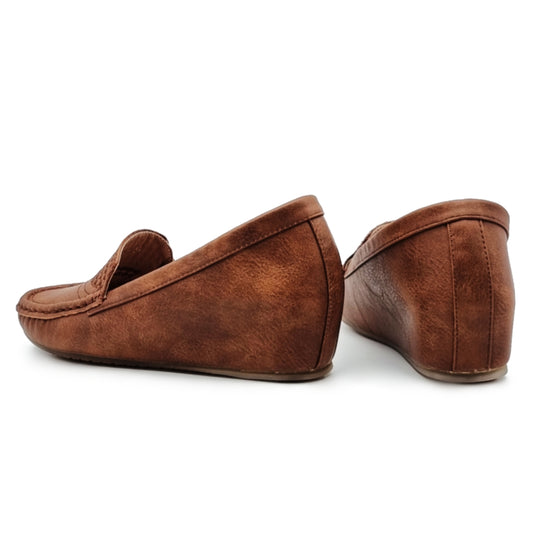 Slip On Wedge Loafers Shoes