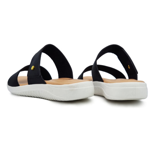 Two Band Slide Wedge Sandals