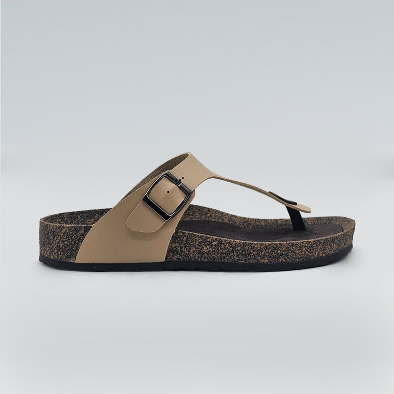 Load image into Gallery viewer, Ladies Toe-Post Cork Sole Sandals
