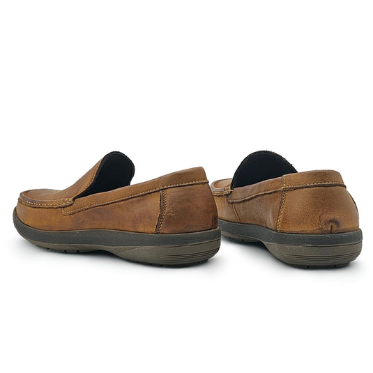 Genuine Leather Slip On Comfort Loafers