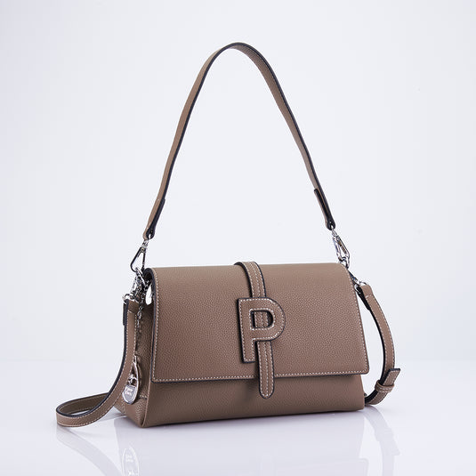 P Flap Satchel Sling Bag