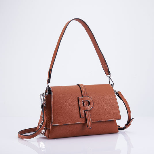 P Flap Satchel Sling Bag