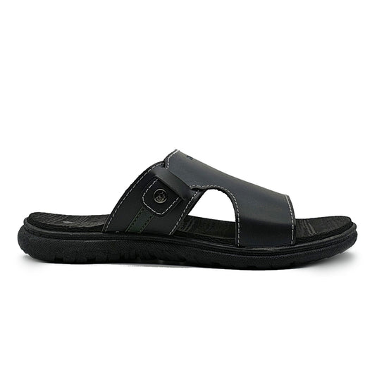 Contrasted Band Slide Sandals